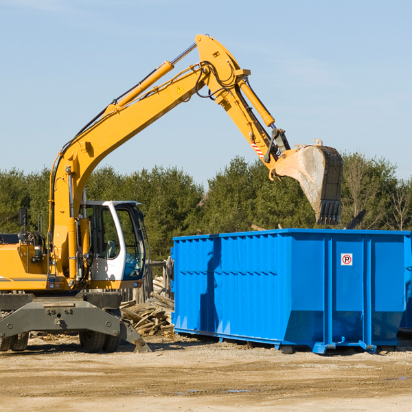 can i request a rental extension for a residential dumpster in Lake Creek